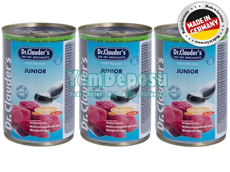 DR CLAUDERS YAVRU KÖPEK KONSERVESİ 3 X 400 GR