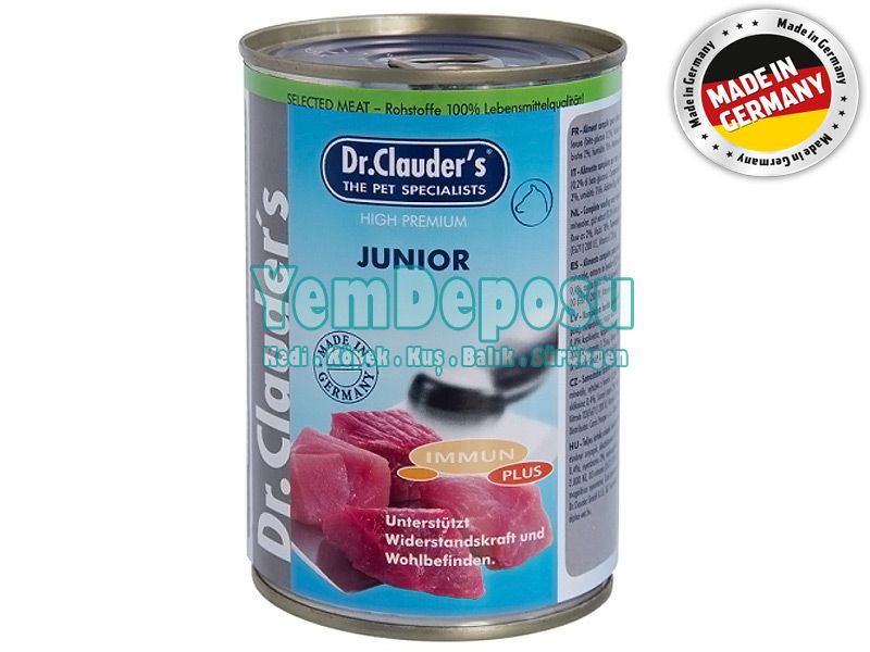 DR CLAUDERS JUNİOR YAVRU KÖPEK KONSERVESİ 400 GR