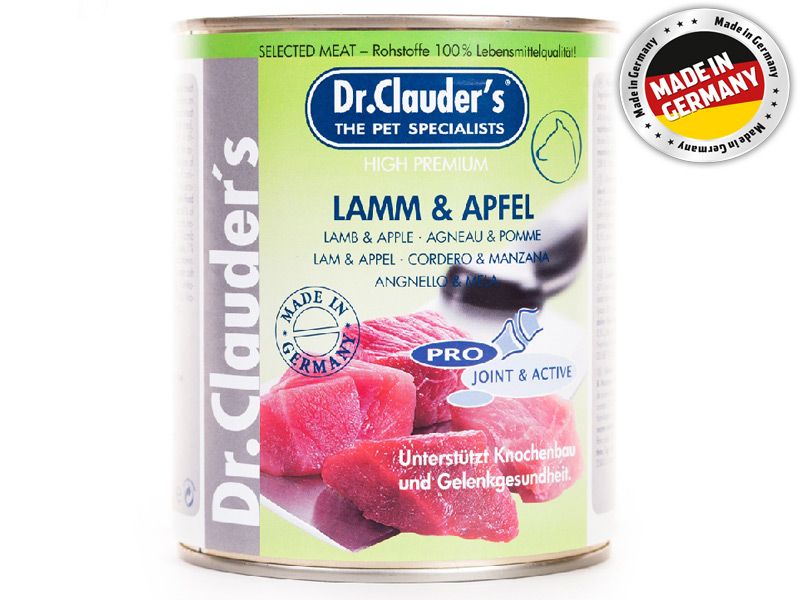 DR CLAUDERS KUZU ETLİ ELMALI KÖPEK KONSERVESİ 800 GR