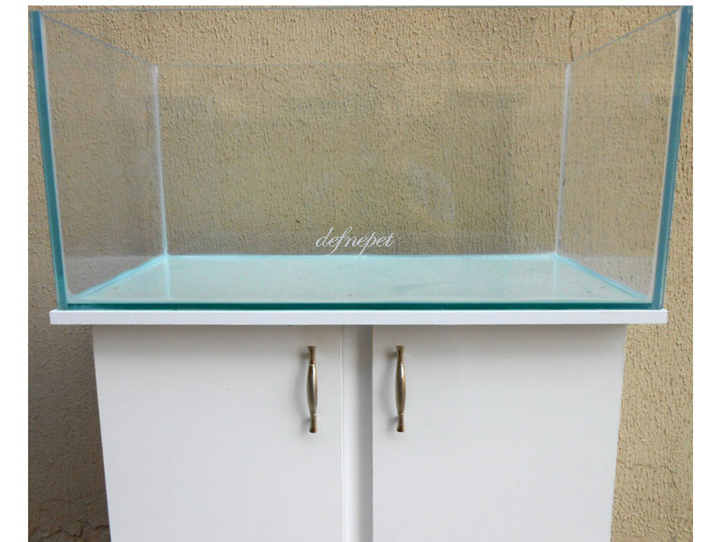 80 X 30 CM CLEAR BEYAZ AKVARYUM DOLABI