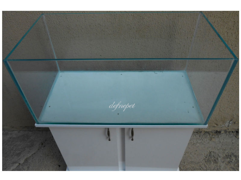 80 X 30 CM CLEAR BEYAZ AKVARYUM DOLABI