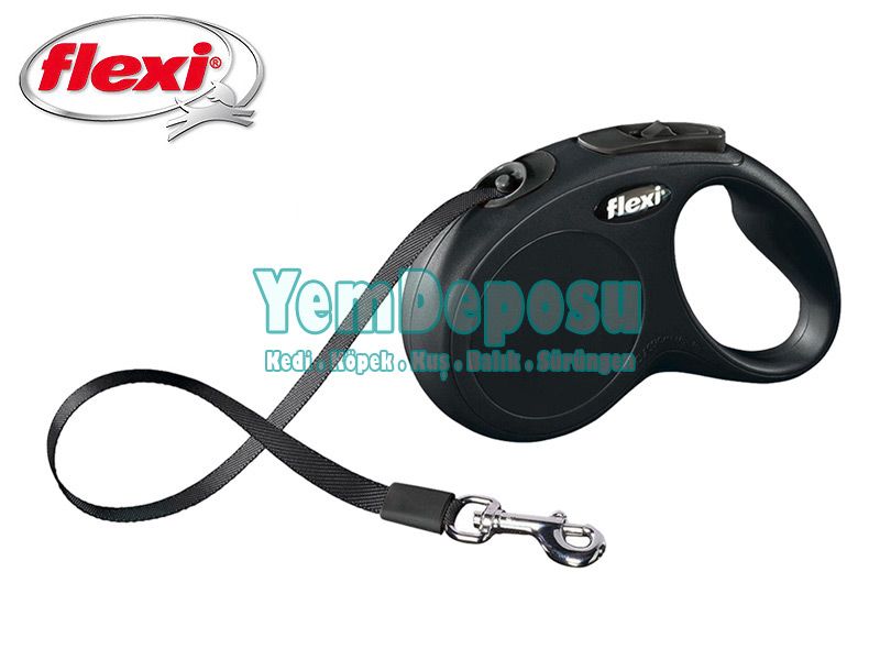 FLEXİ NEW CLASSİC MEDİUM/LARGE SİYAH + KÖPEK TARAĞI KAMPANYA