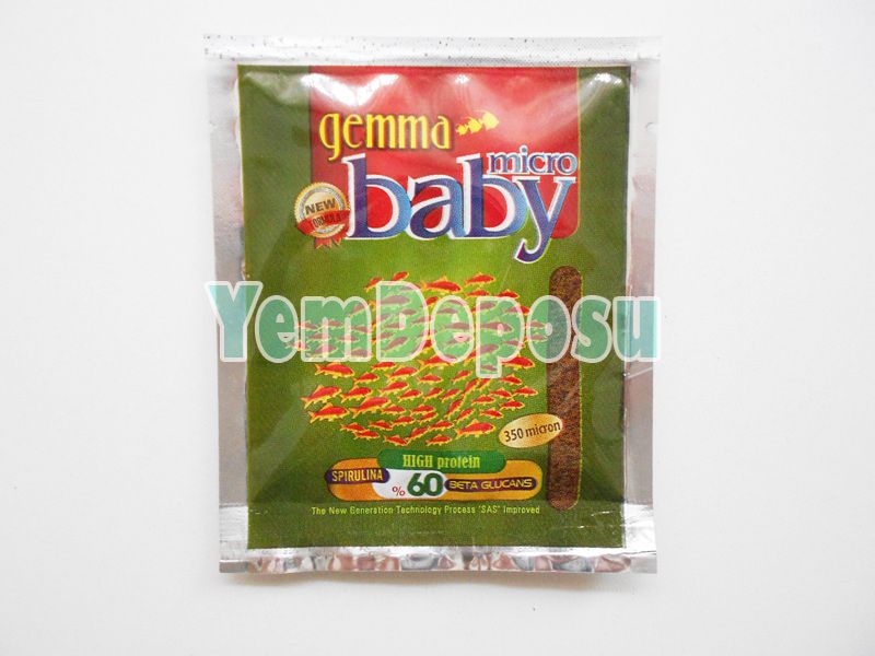 GEMMA MICRO BABY %60 PROTEİN MULTİCOLOR YAVRU BALIK YEMİ 10 GR