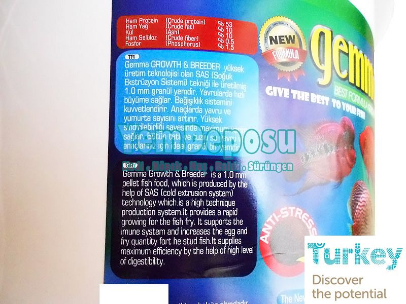 GEMMA GROWTH 250 GR + AHM GROWTH 250 GR + AHM SPİRULİNA 100 ML KUTU