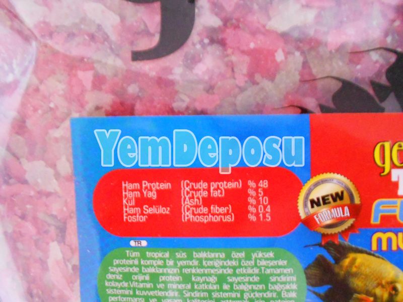 GEMMA SUPER PRO TROPİCAL FLAKE BALIK YEMİ 300 GR POŞETTEN BÖLME