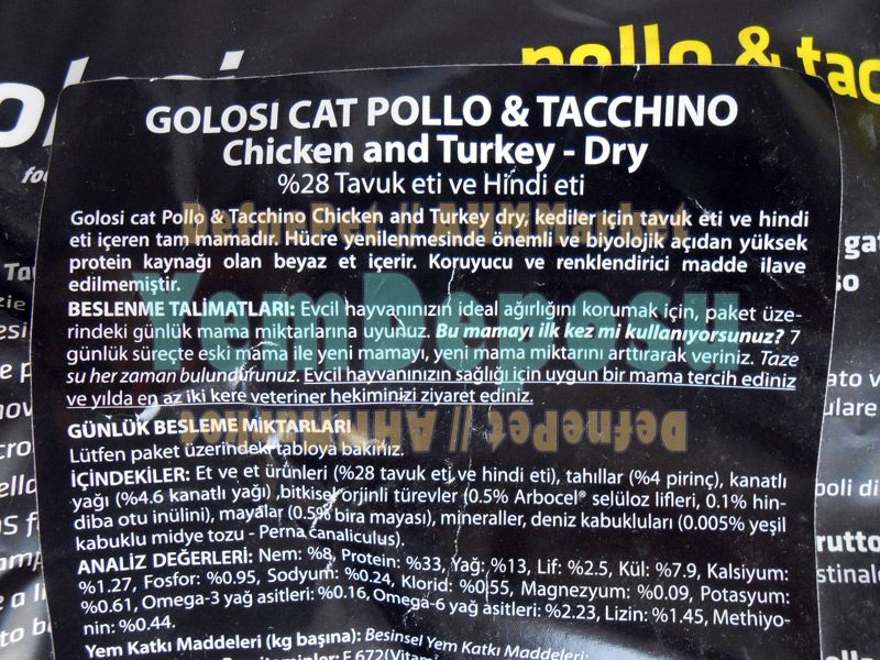 GOLOSI POLLO&TACCHINO 400 GR PAKET