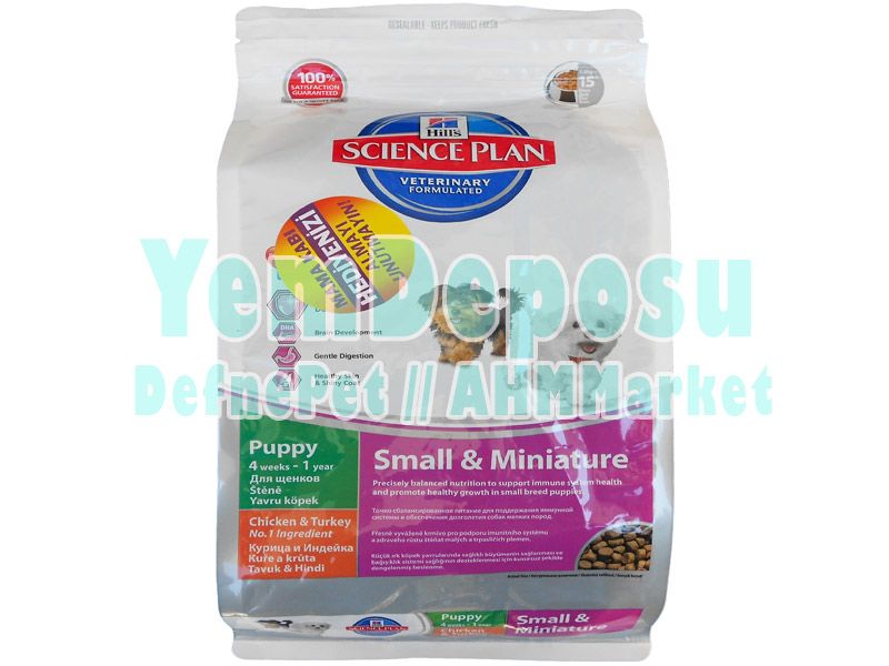 HİLLS PUPPY SMALL & MİNİATURE CHİCKEN KÜÇÜK IRK İÇİN TAVUKLU YAVRU KÖPEK MAMASI 1.5 KG