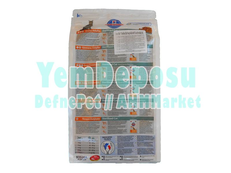 HILLS YOUNG ADULT STERILISED TON BALIKLI KEDİ MAMASI 1.5 KG