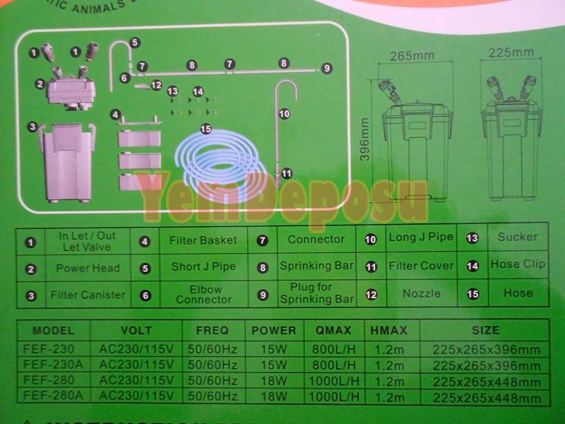 JAD CANISTER FEF-230 A DIŞ FİLTRE