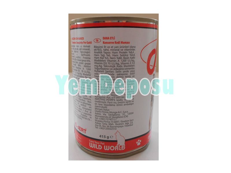 MİO DANA ETLİ KEDİ KONSERVESİ 415 GR