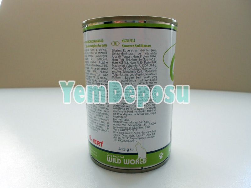 MİO KUZU ETLİ KEDİ KONSERVESİ 415 GR