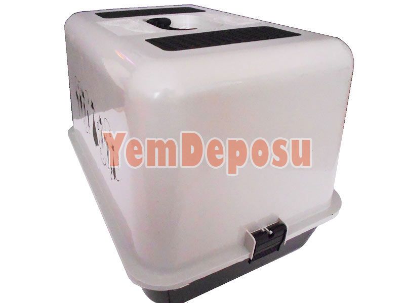 HAPPY CAT FİLTRELİ KAPALI KEDİ TUVALETİ GRİ