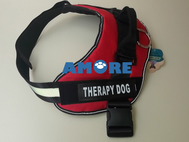 THERAPY DOG KÖPEK GÖĞÜS TASMASI SİYAH