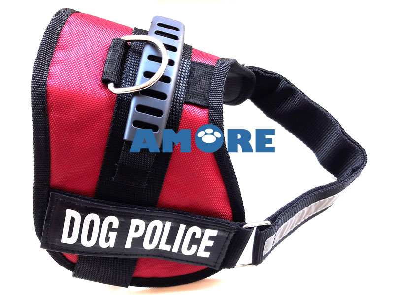 POLICE DOG KÖPEK GÖĞÜS TASMASI MEDIUM BORDO