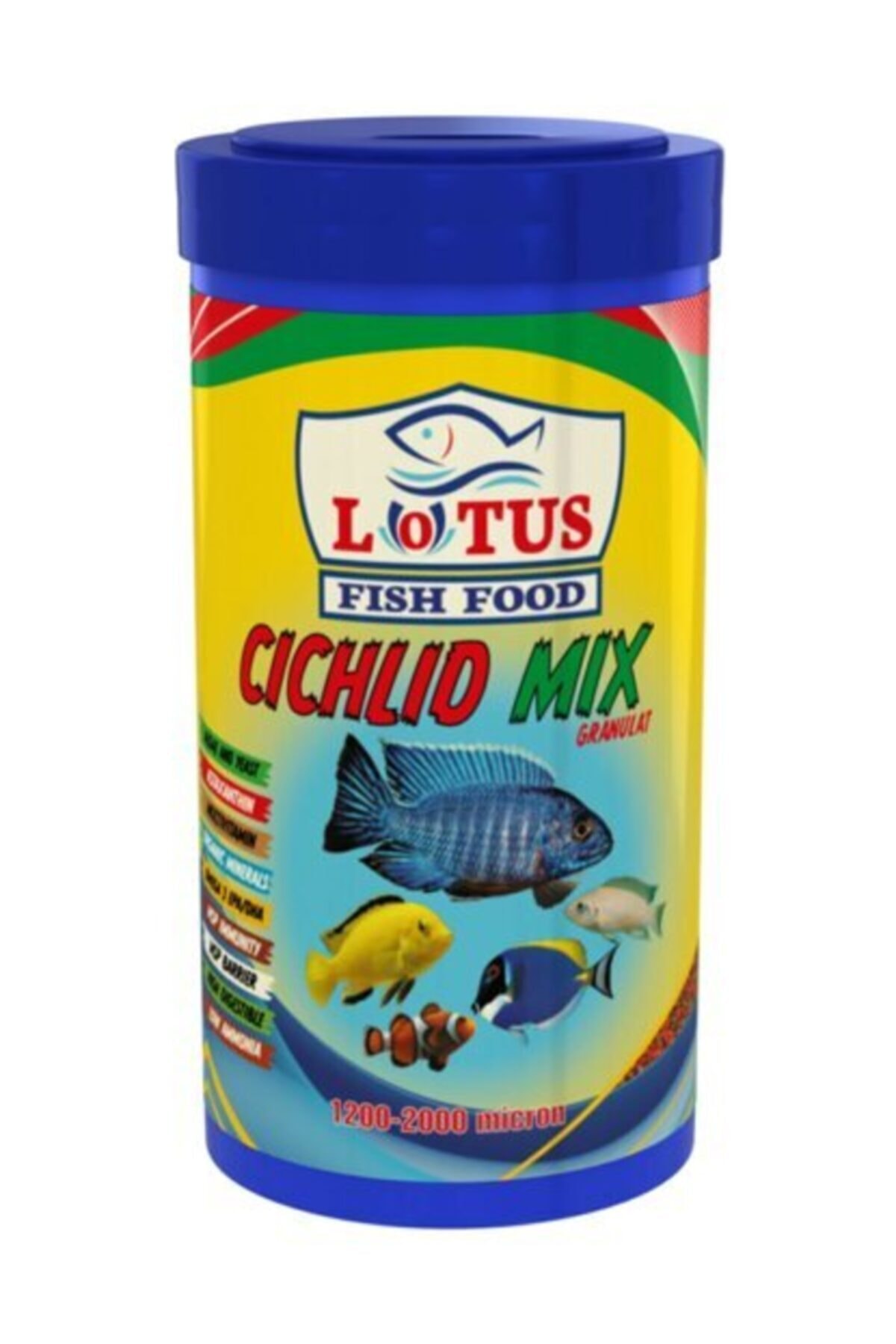 Lotus Cichlid Mix Granulat 250 Ml Balık Yemi