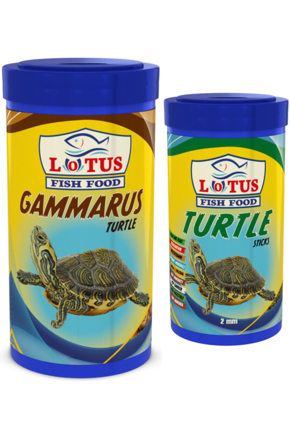 Lotus Gammarus 1000 ml ve Turtle 250 ml Kaplumbağa Sürüngen Yemi