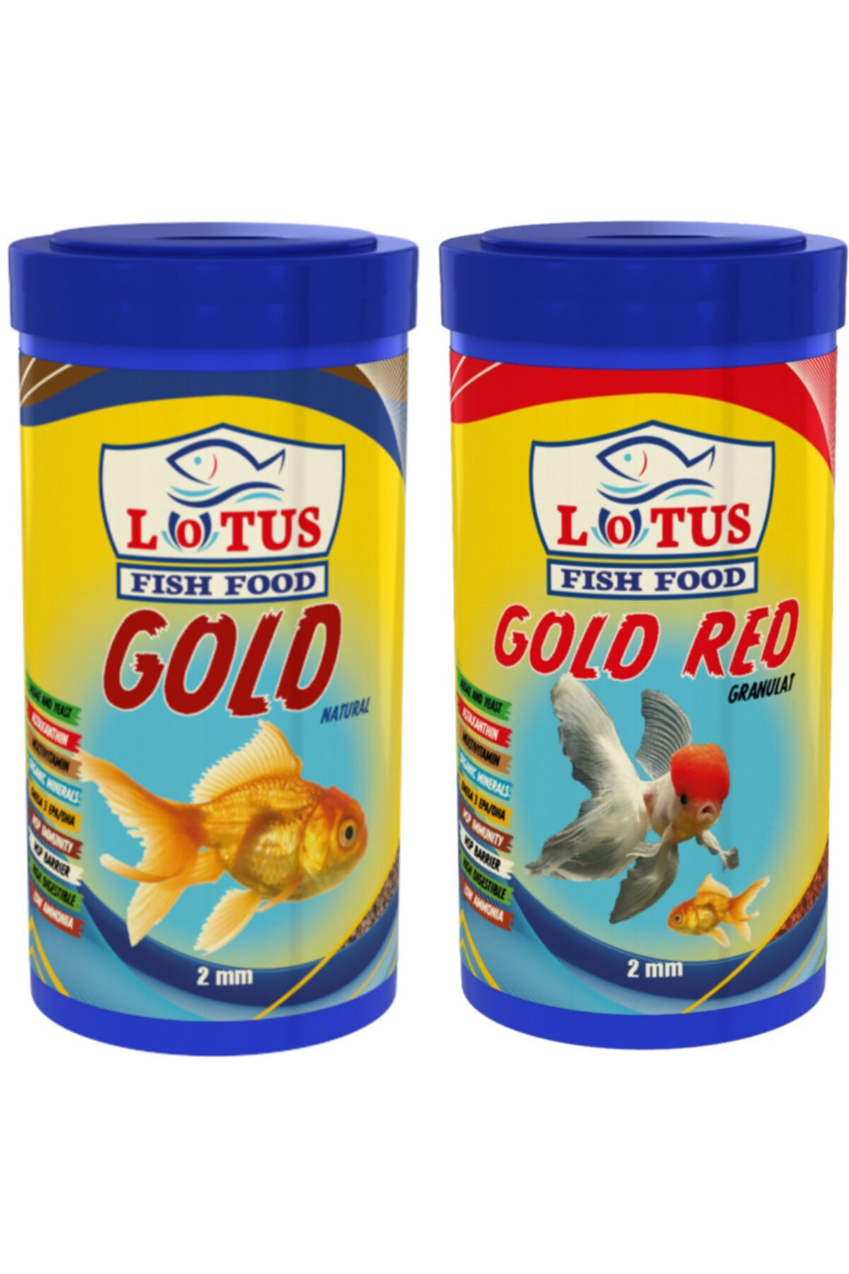 Lotus Gold Natural 250 Ml Ve Gold Red 250 Ml Japon Balık Yemi