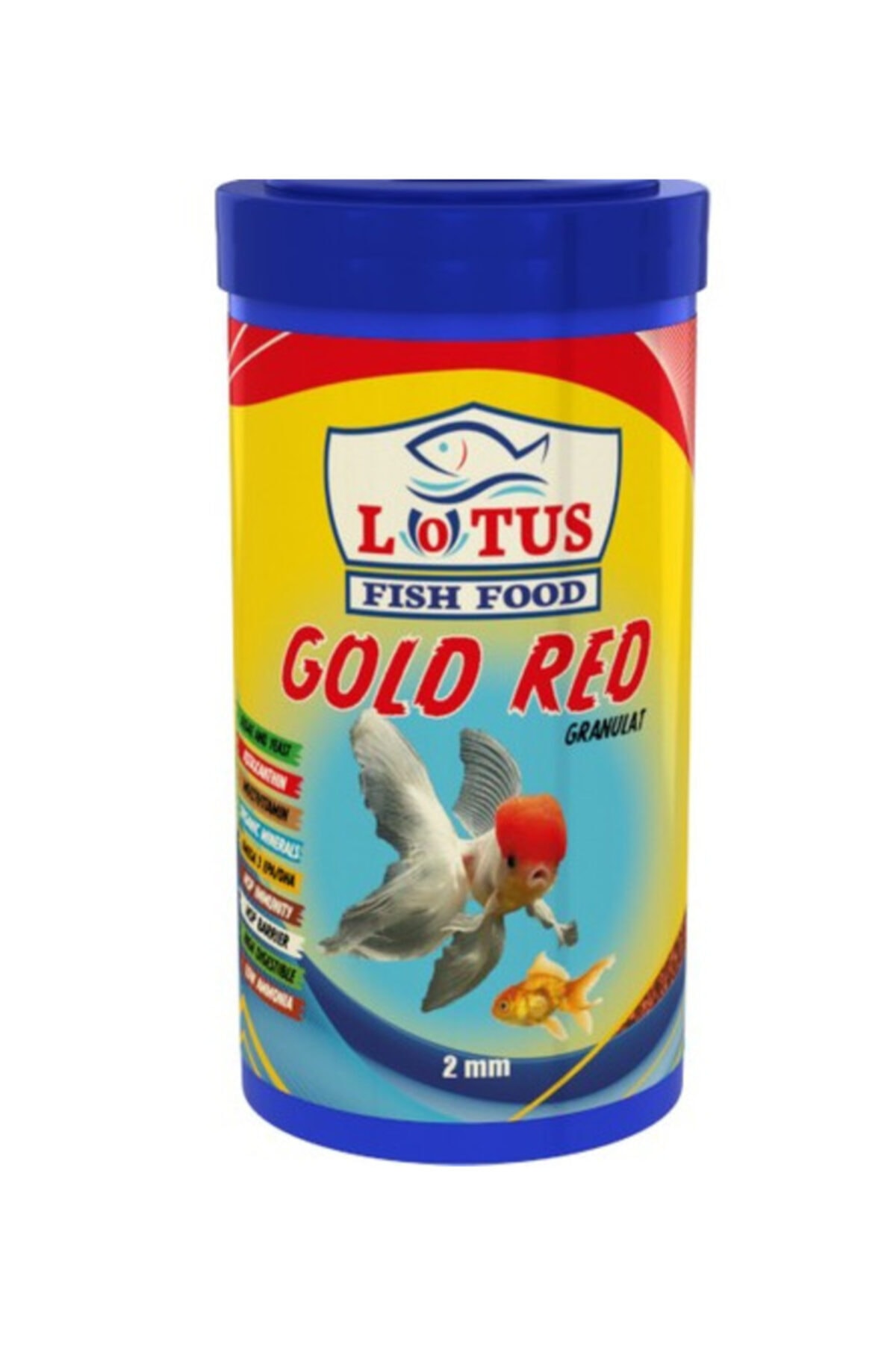 Lotus Gold Red 250ml Algae Astaxanthin Renk Japon Balığı Yemi 90 Gr