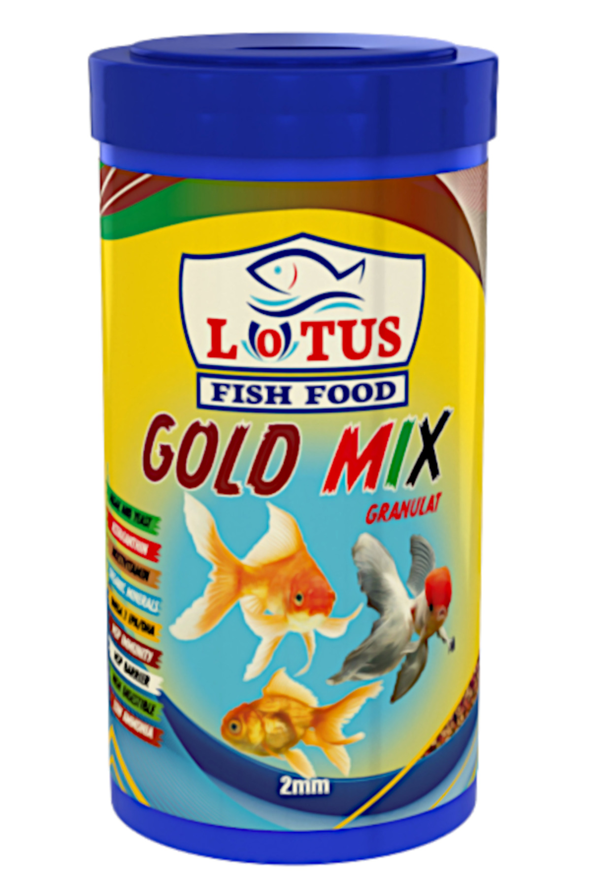 Amore Goldy Mix Granules 125 ml ve 100 ml Lotus Japon Baligi Yemi ve Clear Akvaryum Berraklastirici