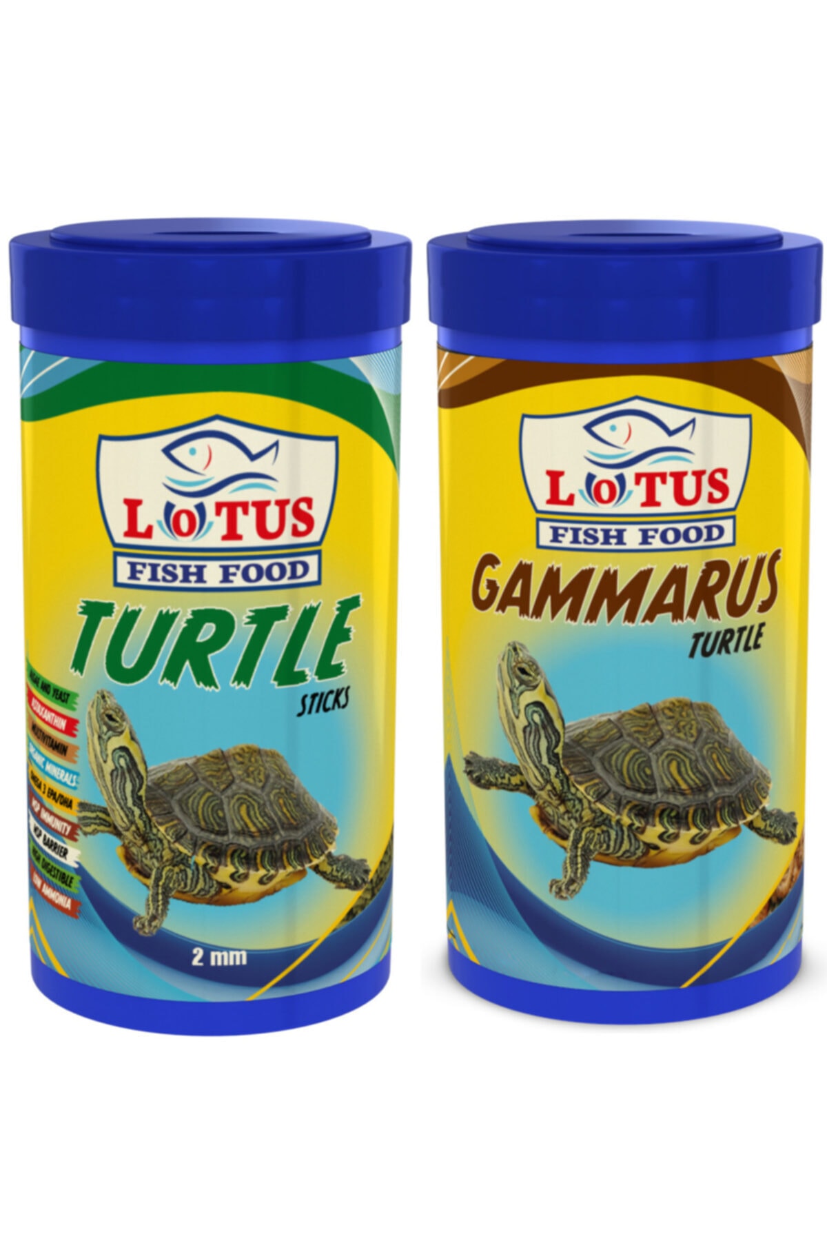 Lotus Turtle Sticks 1000ml Ve Gammarus 1000ml Kutu Sürüngen Ve Kaplumbağa Yemi