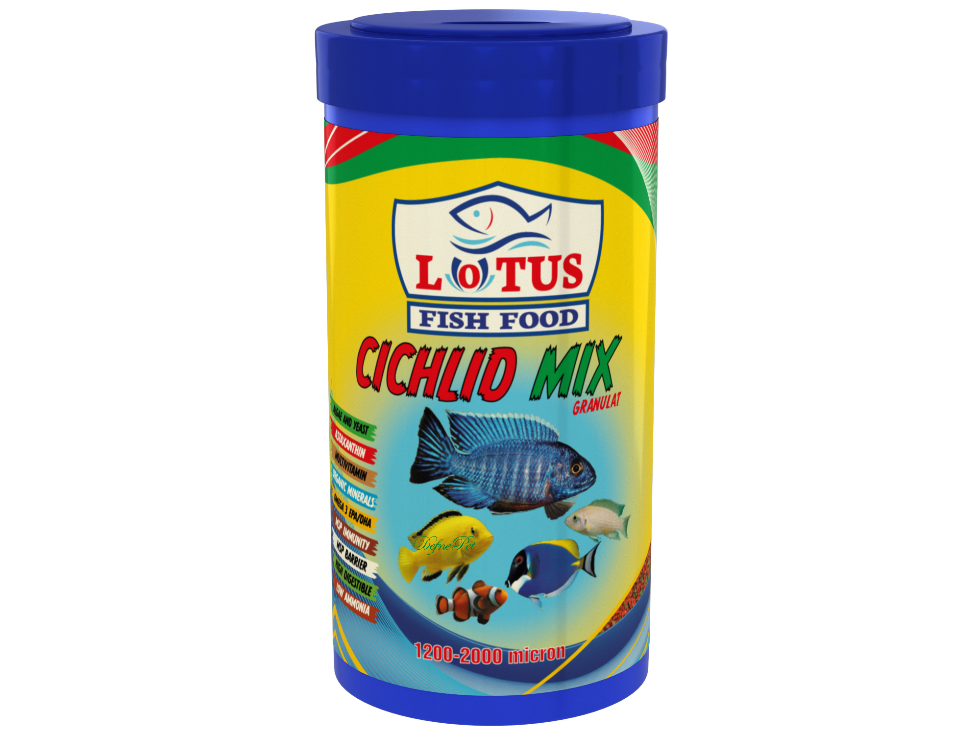 Lotus Cichlid Mix Granulat 250 Ml Kutu