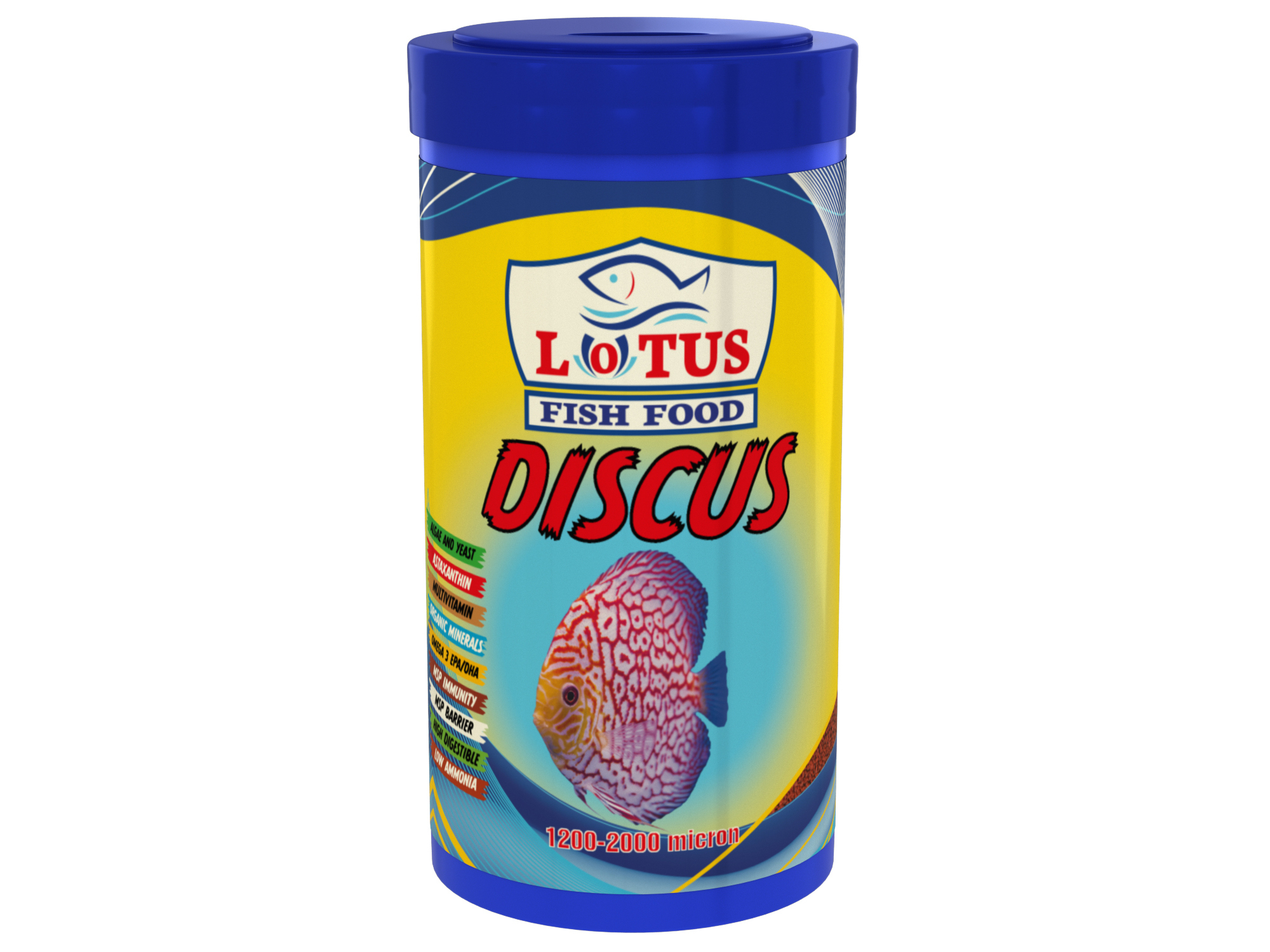 Lotus Discus Granulat Protein 1000ml Kutu Balık Yemi