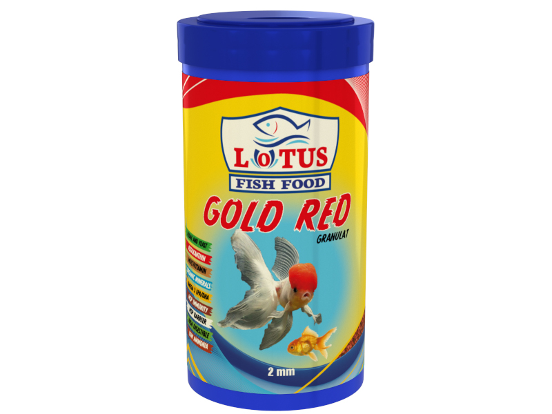 Lotus Lotus Gold Red Granulat Algae Astaxanthin Japon Balığı Yemi 1000 Ml