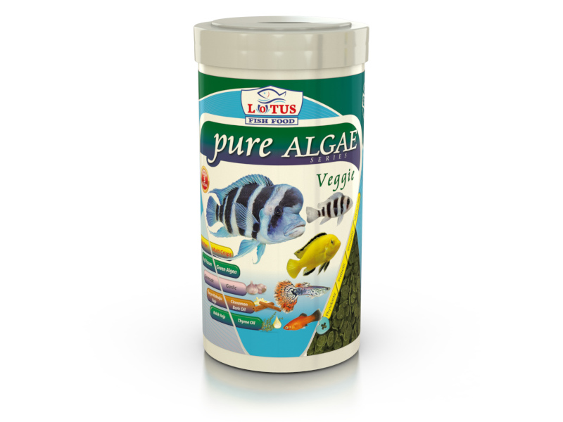 PURE ALGAE VEGGİE 1000ML PRO CHİPS GARLİC CİPS BALIK YEMİ