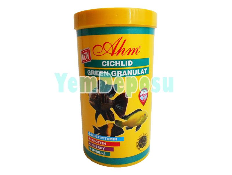 AHM CİCHLİD GREEN GRANULAT 1000 ML KUTU