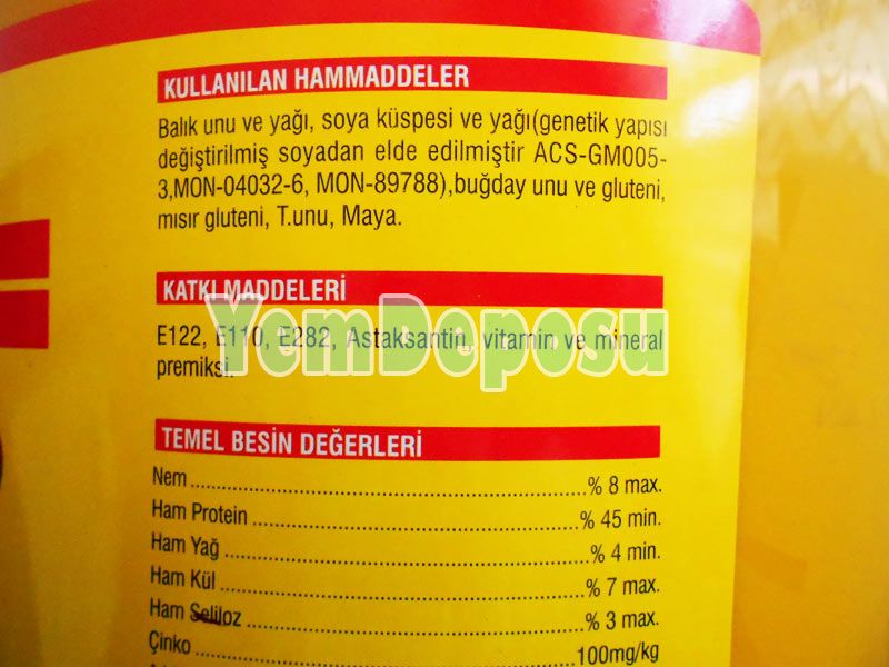 AHM BİTS DİSCUS GRANULAT BALIK YEMİ 250 ML KUTU