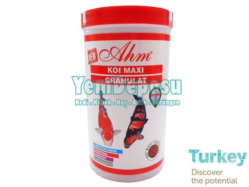 AHM KOİ MAXİ GRANULAT 1000ML KUTU - 400 GR