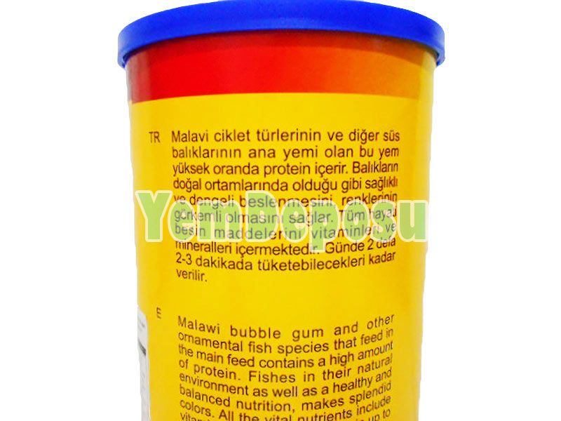 AHM MALAWİ CİCHLİD GRANULAT COLOUR 1000 ML KUTU (400GR ORJİNAL KUTU)