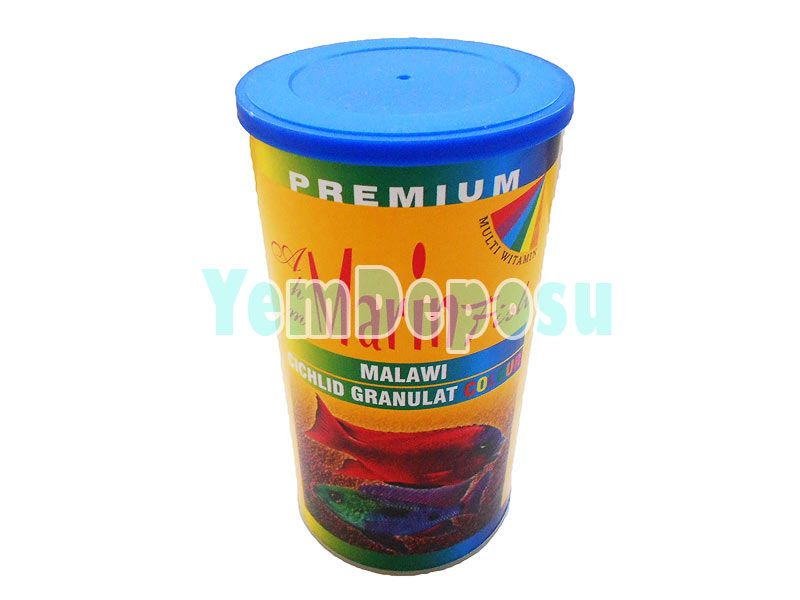 AHM MALAWİ CİCHLİD GRANULAT COLOUR 1000 ML KUTU (400GR ORJİNAL KUTU)