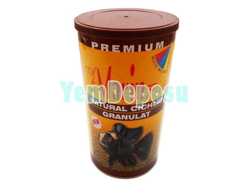 AHM NATURAL CICHLID GRANULAT 1000ML  (400GR ORJİNAL KUTU)