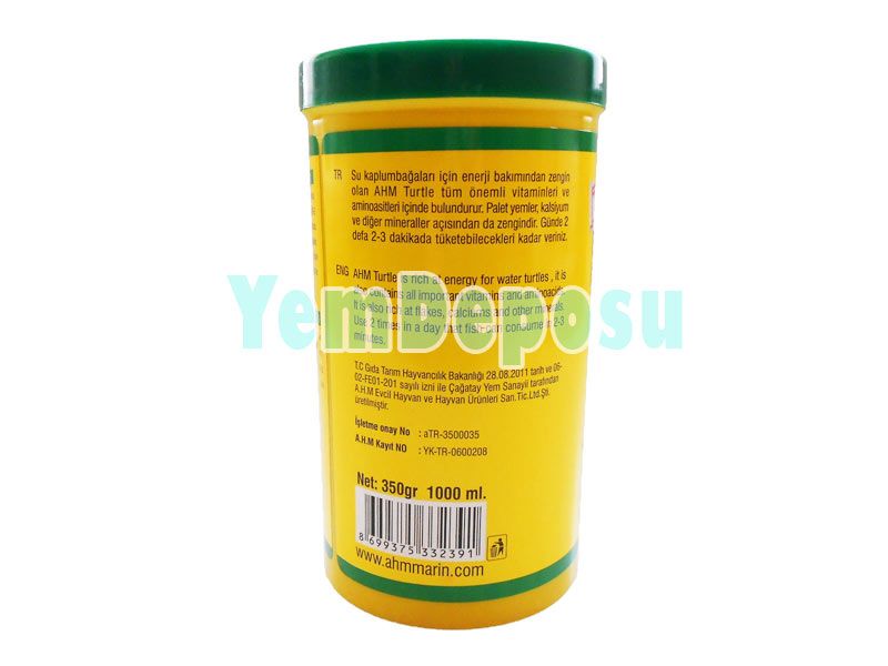 AHM KAPLUMBAĞA YEMİ 1000 ML TURTLE STICKS FOOD