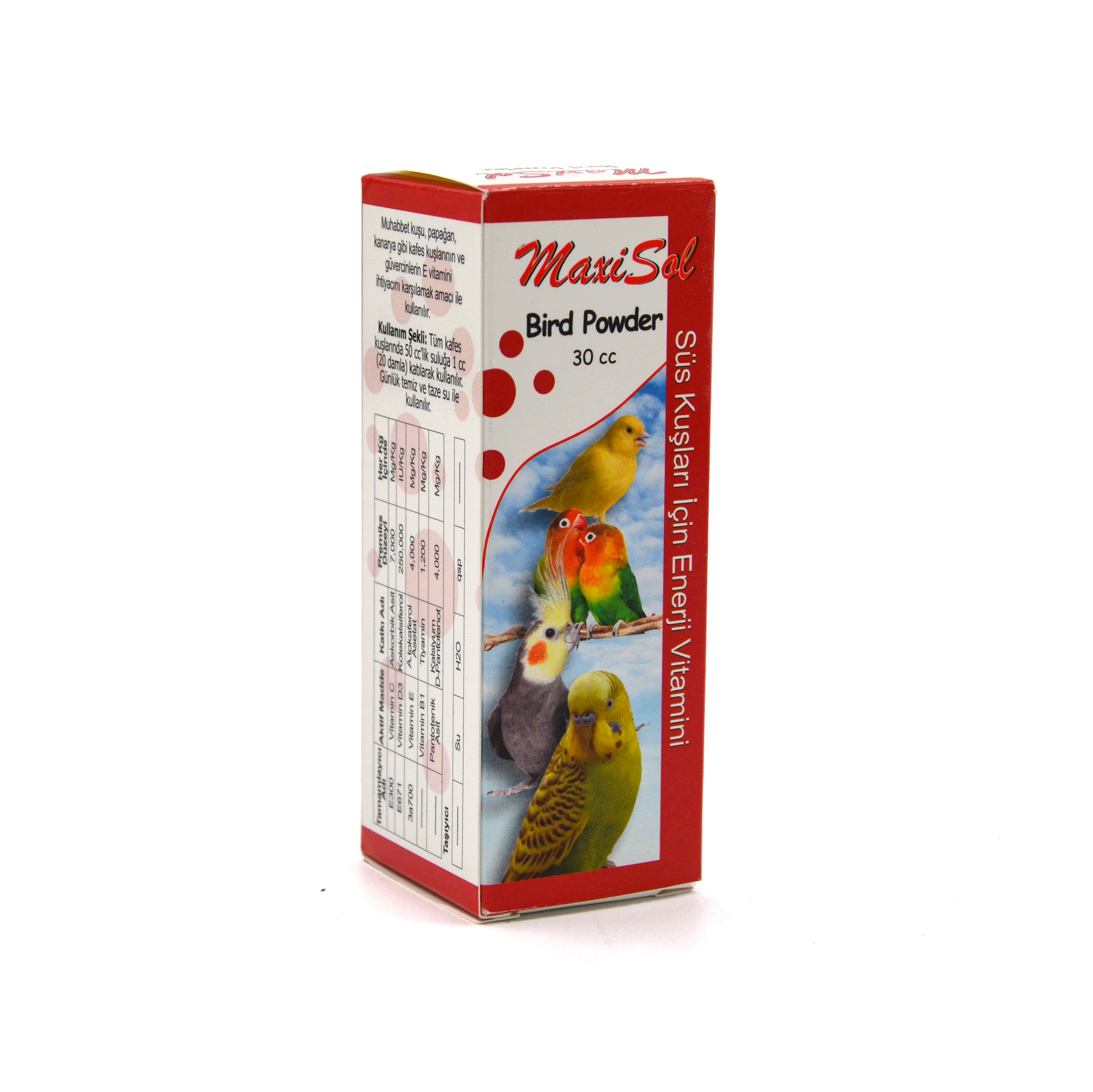 Maxisol Kuş Vitamin Seti Ötüm ve Enerji Goldvit, Bird Powder, Kalamar Kemiği