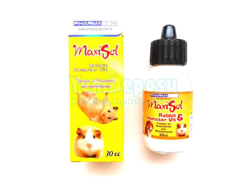 MAXİSOL HAMSTER GUİNEA PİG VİTAMİNİ 30CC