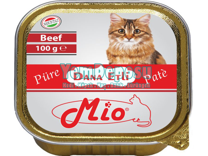 MİO DANA ETLİ PÜRE KEDİ MAMASI 4 X 100 GR