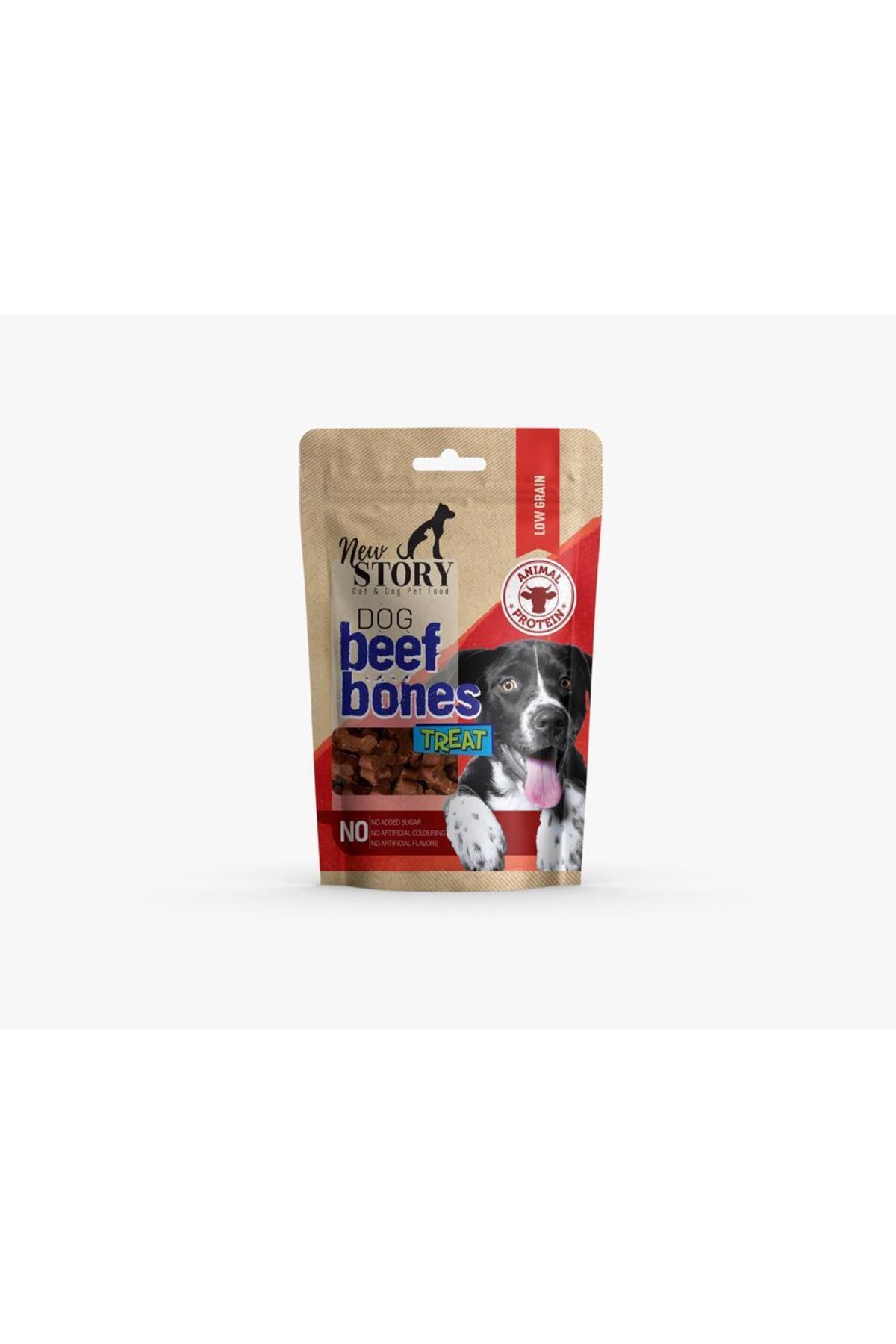 New Story Dog Beef Bones Dana Etli Kopek Odulu Yumusak, Atistirmalik 80 gr