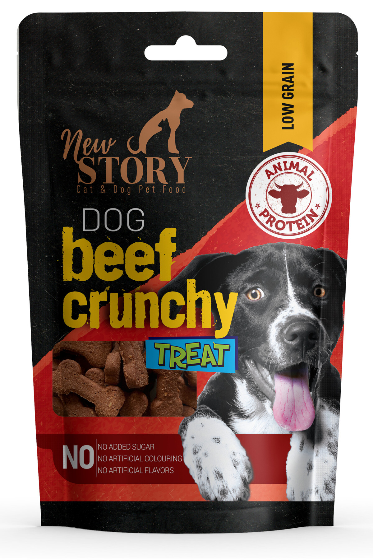 New Story Dog Beef Crunchy 3x80gr Kopek Taneli Kemik Sekilli Odul Mamasi