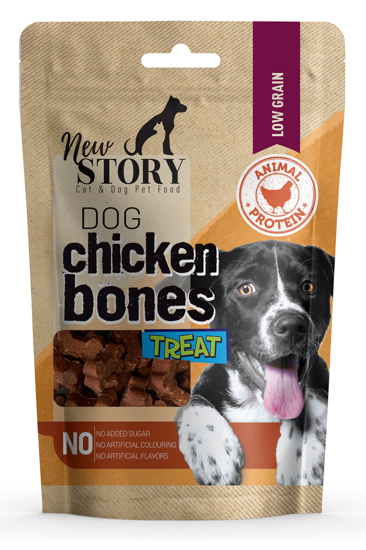 New Story Dog Chicken Bones Tavuk Etli Kopek Odulu Yumusak, Atistirmalik 80 Gr