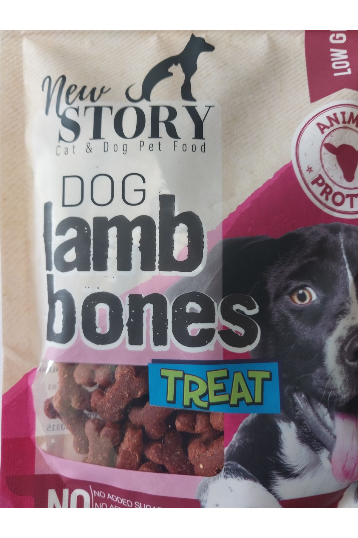 New Story Dog Lamb Bones Kuzu Etli Kopek Odulu Yumusak, Atistirmalik 80 gr