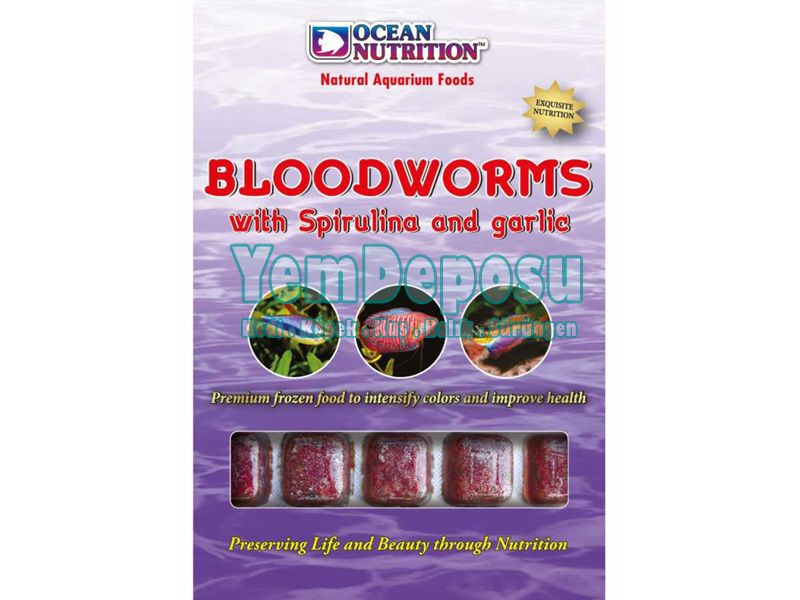 BLOODWORMS WITH SPIRULINA GARLIC 100 GR