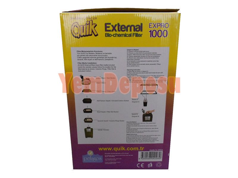 QUIK EXPRO 1000 L/H DIŞ FİLTRE