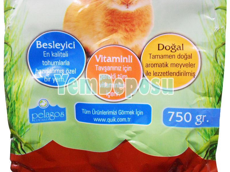 QUIK TAVŞAN YEMİ 750 GR