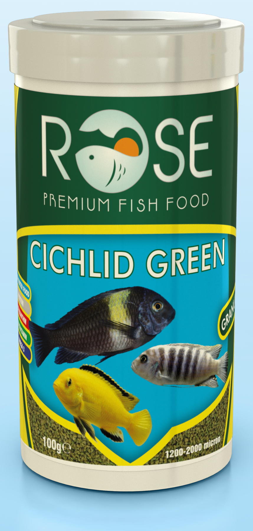 Rose Cichlid Green Granulat 250 Ml Tropheus Ciklet Balık Yemi