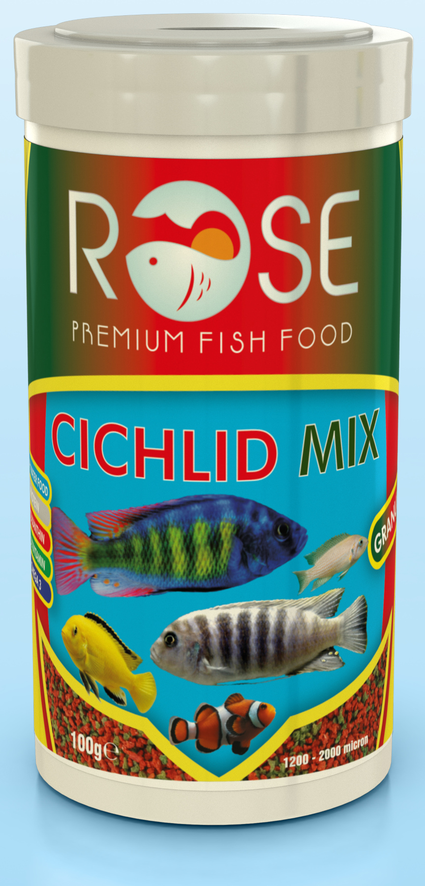 Cichlid Mix Granulat 250 ml Akvaryum Balık Yemi