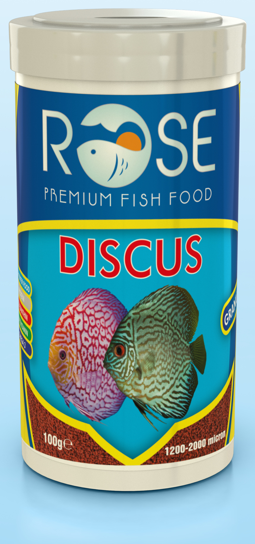 Rose Discus Granulat 250 Ml Kutu Protein Balık Yemi