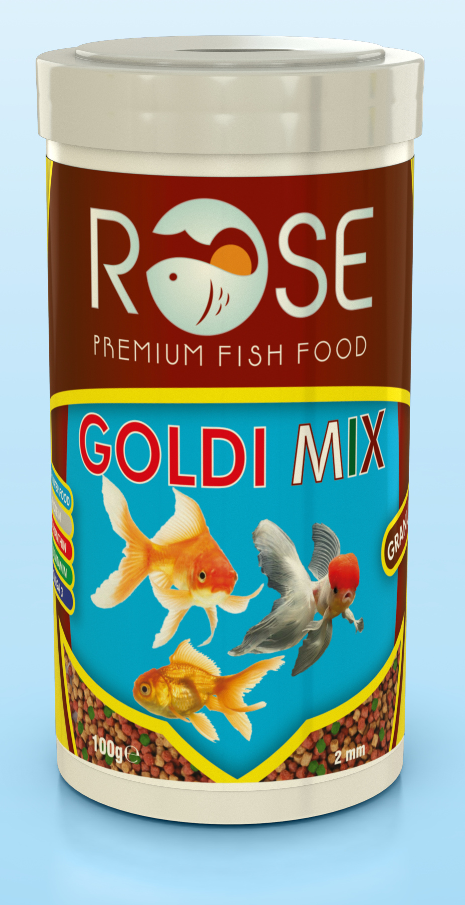 Rose Goldi Mix Granulat 250 Ml Japon Balık Yemi