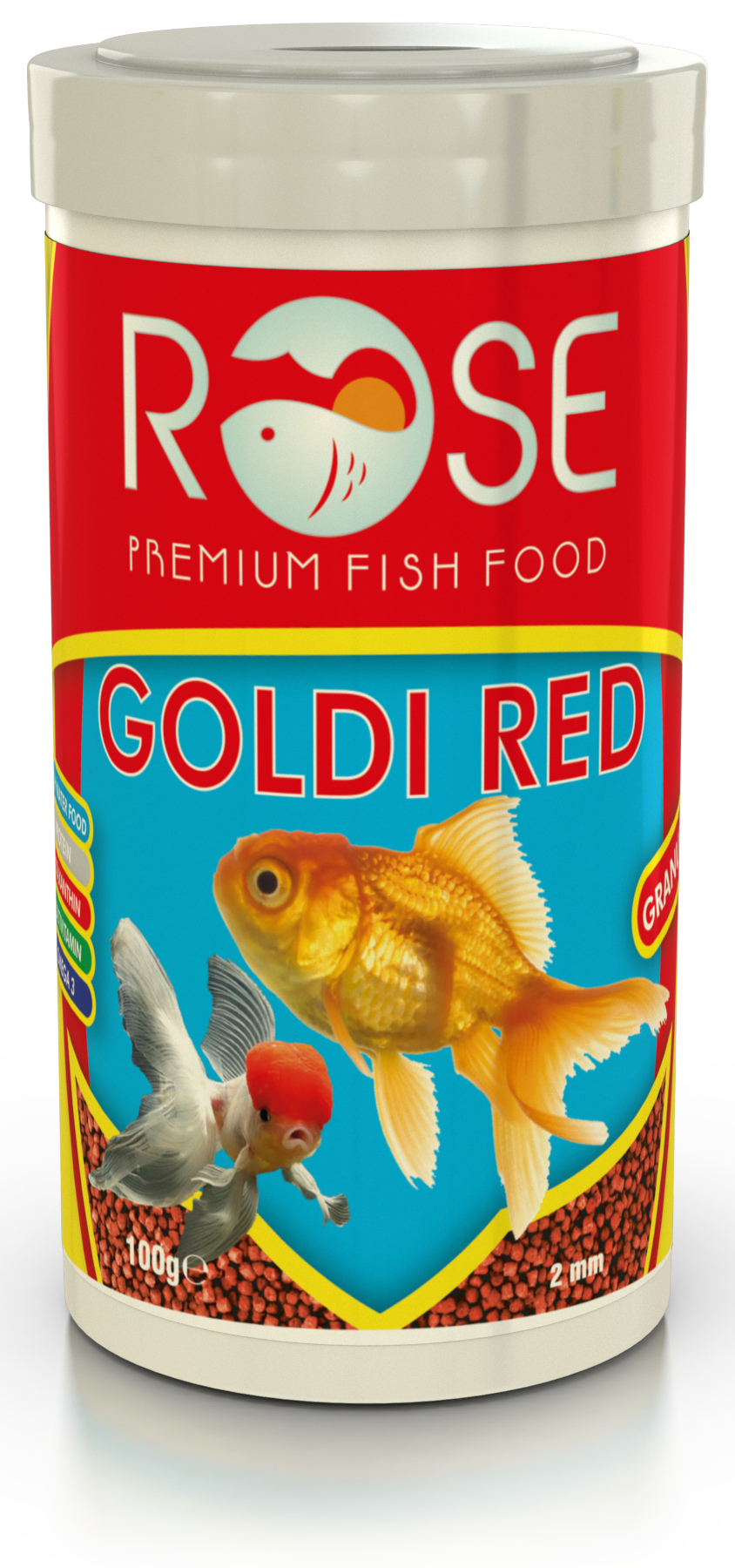 Rose Goldi Red Granulat 250 ml Japon Balık Yemi